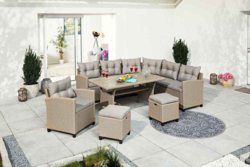 Комплект плетеной мебели AFM-373B Beige