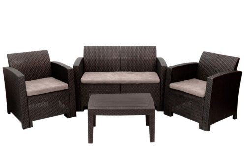 Комплект мебели Arizona Set, венге (на 4 персоны)