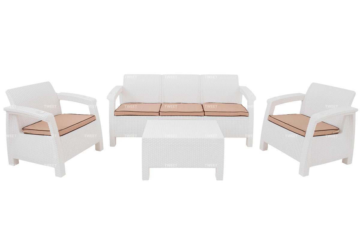 Комплект уличной мебели TWEET Terrace Set Max, белый