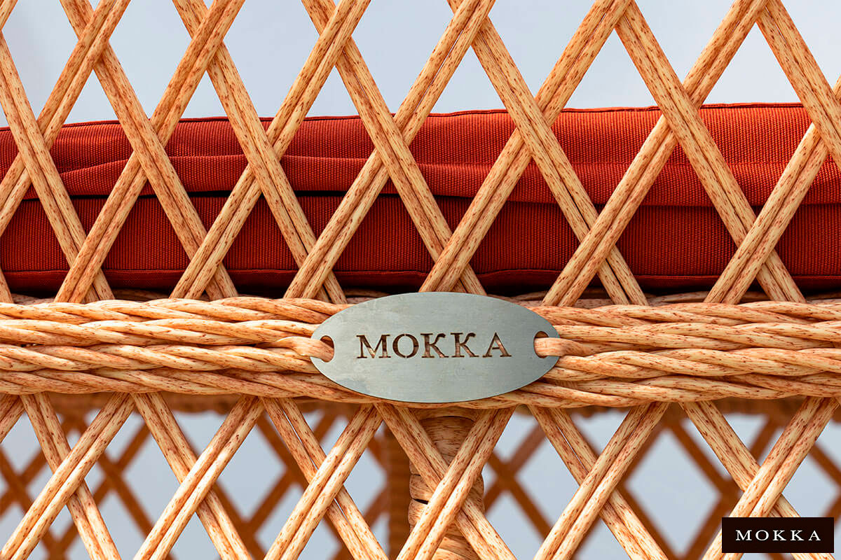 Комплект плетеной мебели MOKKA VILLA ROSA (6 кресел) + 6 подушек — изображение 14