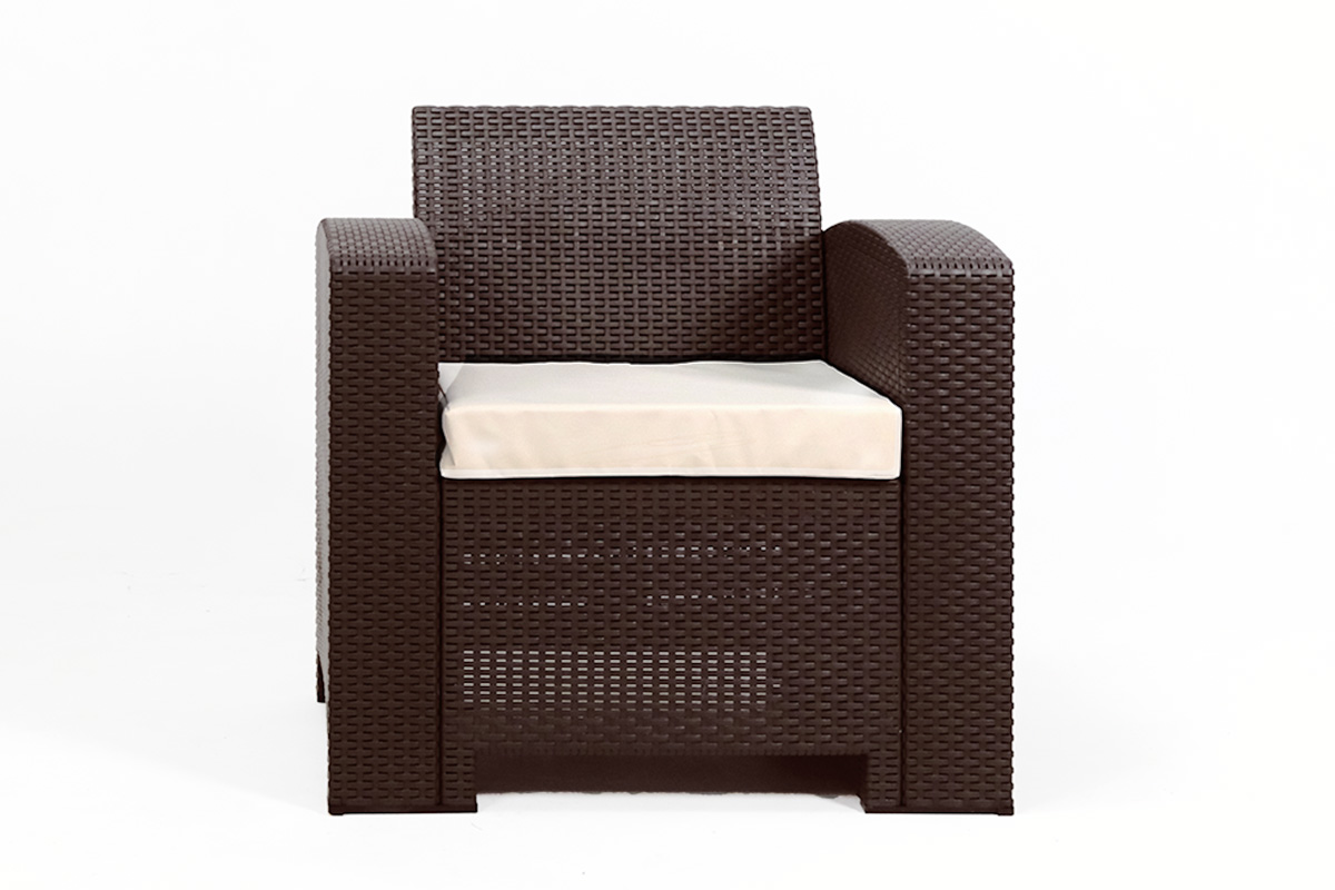 Rattan premium, комплект из 2-х кресел в цвете венге с подушками — изображение 2