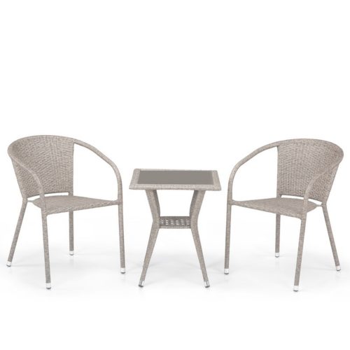 Комплект плетеной мебели T25C/Y137C-W85 Latte (2+1)
