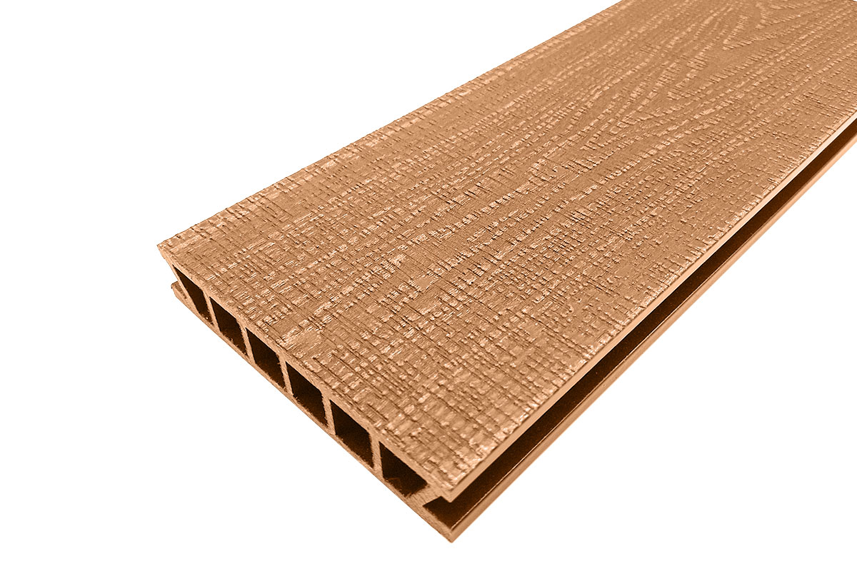 Террасная доска Deckron (Декрон) WoodLike с 3D тиснением, 153*28