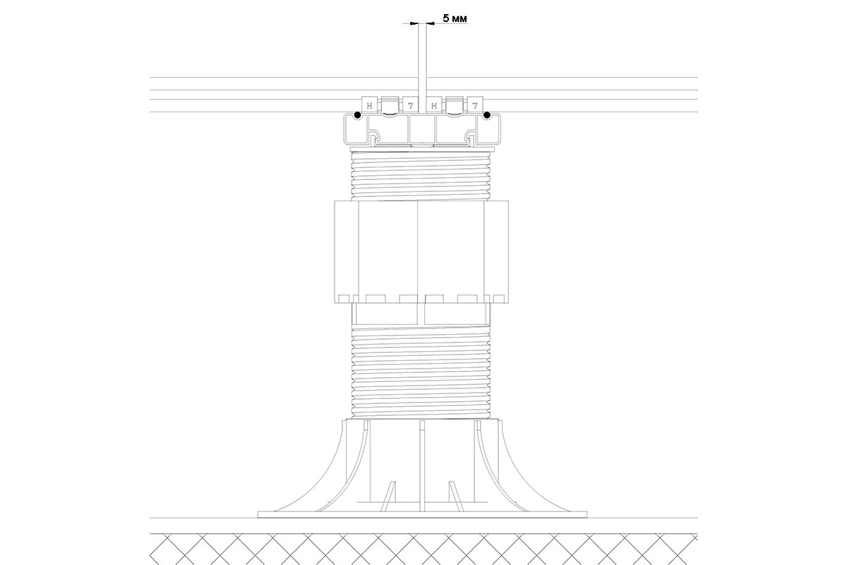 Лага Алюминий HILST JOIST стыковочная SLIM MAX 100*20*4000мм — изображение 5
